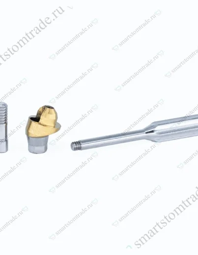 Угловой абатмент Multi Unit совместимый с TiN Осстем Регуляр D 4.8 h=3.5 17°/ Osstem Regular D 4.8 h=3.5 17° с держателем