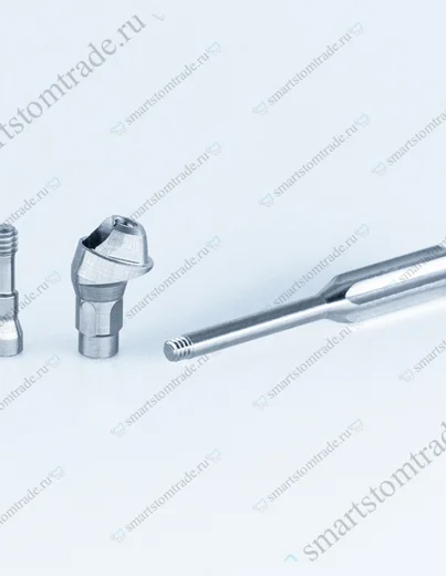 Угловой абатмент Multi Unit совместимый с Штрауман бон левел 4.1 (РС) н=2.5mm 17° Straumann Bone Level 4.1 (RC) h=2.5mm 17° с держателем
