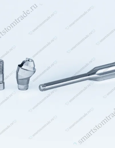 Угловой абатмент Multi Unit совместимый с Дентиум Имплантиум 15° H=2мм/ Dentium Implantium 15° H=2мм с держателем