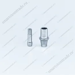 Титановое основание, совместимое с Flat / Осстем / Osstem Regular h=1.5, для одиночных конструкций