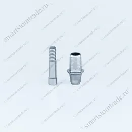 Титановое основание, совместимое с Flat / Дентиум / Dentium h=1, для одиночных конструкций