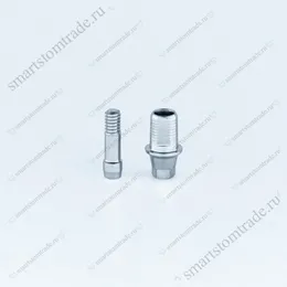 Титановое основание, совместимое с Flat, / Осстем / Osstem Regular h=1, для одиночных конструкций